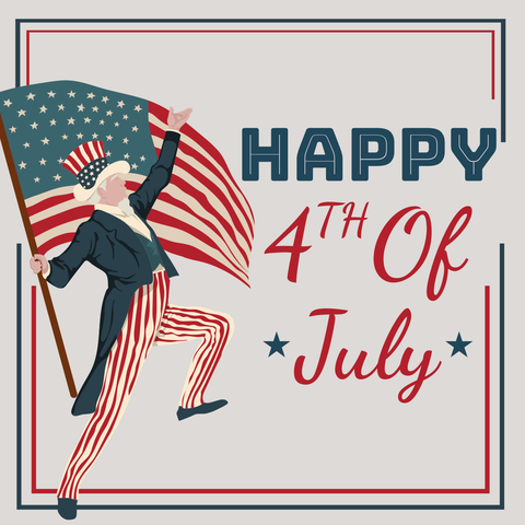 Uncle Sam With the US Flag 4th of July Sign Template